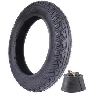 12x2.50 Replacement Tire & Inner Tube Set with Angled Valve Stem for Kid Bike Tire Tubes,Electric Scooters,EBike,Replacing 12x2.125 12-1/2"x2-1/4" (62-203) Tires