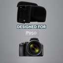 MegaGear MG1877 Ever Ready Leather Camera Case compatible with Nikon Coolpix P950 - Black