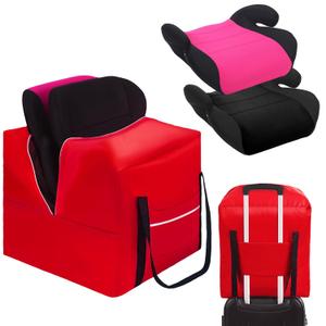 Extra Large Booster Seat Travel Bag for Airplane 15.75 x 13.78 x 9.84 Inch Backless Car Seat Travel Bag, Waterproof, Hand Design Airport Check Bag(Red)