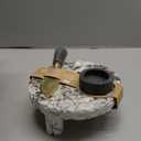 Mud Pie Granite Brie Warmer; Knife 4 1/2" | Warmer 1 1/4" x 2" Dia | Stand 2 3/4" x 6" Dia