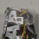 Graphic T-Shirt – Black, White & Gold/Yellow Printed Graphic Tee,2XL