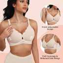 Summer Clearance Women's Clothing - Wireless Bras for Women - No Underwire Soft Comfort T-Shirt Bra (Large, Nude)