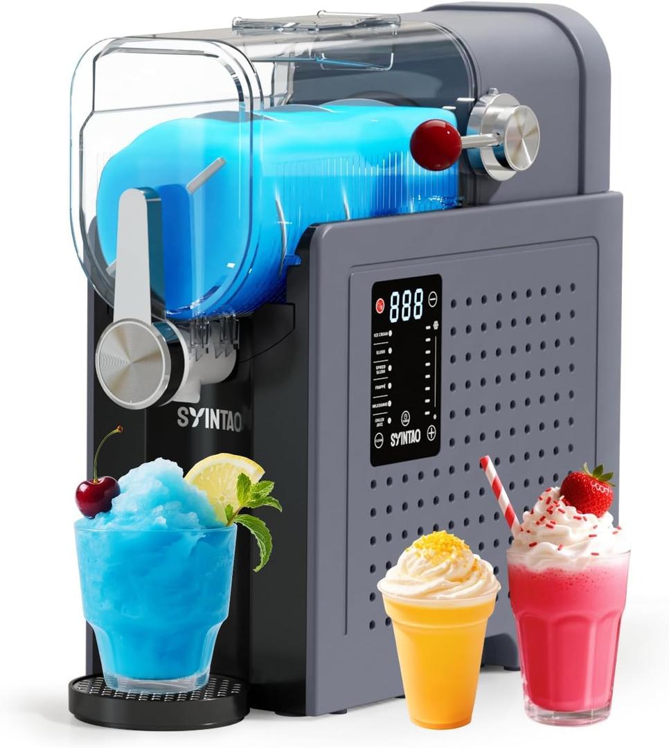 Slushie Machine for Home, Soft Serve Ice Cream Machine, 88oz Vessel Slushy Machine with 6 Preset Programs, Frozen Drink Maker for slush, Margaritas, Smoothie, Frapps, Milkshakes, and More