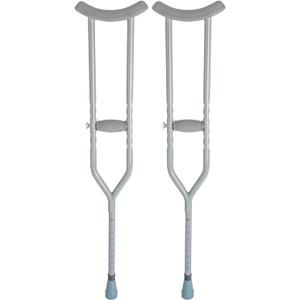 Dynarex Bariatric HD Steel Tall Adult Crutches - Extra Heavy Duty Bariatric Crutches with Underarm Pads, Adjustable Hand Grips, Anti-Slip Tips - 1000lbs Capacity, 1 Pair