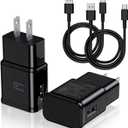 Type C Charger Fast Charging, 2 Pack USB C Android Phone Wall Charger Block & 3ft Charge Cable Cord, for Samsung Galaxy S8 / S9 / S10 Plus Active S10e, S20 / S21 Ultra Plus, Note 8 9 10, Pixel 3 etc