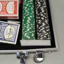 Boyzhood Poker Chips,200Pcs Poker Set with Aluminum Travel Case,11.5 Gram Poker Chips Set for Texas Holdem Blackjack Gambling