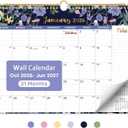 Calendar 2026-2027, 21-Month Wall Calendar Runs Until Jun 2027,11.5" x 14.7",Large Monthly Calendar with Twin-Wire Binding, Perfect for Home or Office - Midnight Garden