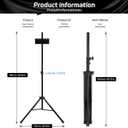 CyeeLife Dartboard Stand, Professional Portable Tripod Dartboard Travel Stand, Black
