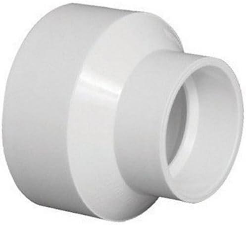 84" DWV PVC Pipe Increaser-Reducer (H  H) For Solvent Weld Socket Fittings  Schedule 40 PVC, Non-Pressure Drainage and Vent Systems