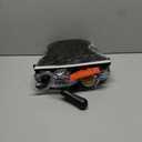 Broom and Dustpan Set with Long Handle and 6 Bonus Cleaning Tools, Upright Standing Combo with Self-Cleaning Teeth & Windproof Dustpan for Pet Hair, Home, Kitchen, Garage, Apartment (45.3IN, Black&grey)