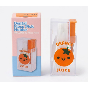 Dental Floss Pick Holder (Includes 10 Floss Picks) Set of 2 