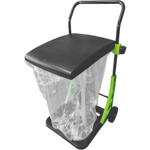 Bosmere W305LVC Purpose Garden Cart, Adjustable Collapsible Yard Waste Can, Portable Trash Bin, Forest Green
