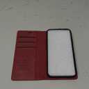 Wallet Case for iPhone 14 Plus Compatible with Magsafe, 2-in-1 PU Leather Flip RFID Blocking Card Holder Stand Shockproof Magnetic Detachable Case for iPhone 14 Plus Case 6.7", Burgundy