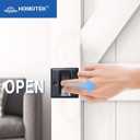 HOMOTEK Passage Sliding Door Pull Black Without Switch Plate- Replace Old Or Damaged Pocket Door Pull Quickly and Easily, 2-3/4x2-1/2, for 1-3/8 Thickness