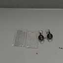 2 Set Badge Holder Retractable Clip Heavy Duty Badge Reel with Acrylic Clear Vertical ID Card Badge Holders for Work Office Nurse Teacher Student