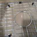 Sink Bottom Grid 24-1/8" x 12-5/8", Centered Drain with Corner Radius 1-1/2", Sink Protector for Single Bowl Kitchen Sinks