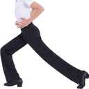 Boys Kids Latin Ballroom Dance Pants Professional Jazz Dance Costume Modern Salsa Dancewear (Black) 120