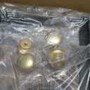 HIGDBFE Dresser with Mirror, 4 Drawers Dresser with 2Tier Shelves, Freestanding Fabric Chest of Drawers for Small Space, Tall Narrow Nightstand Vanity for Bedroom, Hallway, Dorm, Rustic Brown, 15.3"W