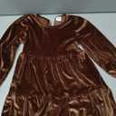 Toddler Girl Dress Velvet Long Sleeve Sundress Princess Party Outfits Fall Winter Clothes 4-5T