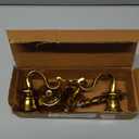 Rely+ 3 Arm Baby Candelabra Gold Glossy 8 Inch Taper Candle Holders Gothic Decorations Candlesticks Holder Home Decor Wedding Parties Centerpiece for Dining Table