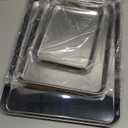 Set of 3 Baking Sheet, Stainless Steel Cookie Sheet Baking Sheet Pan, 9/12/16 Inch Cookie Tray Pans for Baking, Non Toxic & Easy Clean