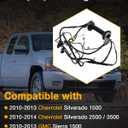 Door Wiring Harness, Compatible with 2010-2014 Chevy Silverado/GMC Sierra 1500 2500 3500, Front Left Driver Side, DL3 Power Fold Door Jumper Wire Harness, LH Grommet Wiring, Replaces OE# 22912627