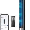 DREO Smart Tower Fan for Bedroom, 40-45 Adjustable Height, 9 Speeds | 28 ft/s Velocity, Quiet Fan with DC Motor, 4 Modes, 90Oscillating Standing Fan, 12H Timer for Home, APP and Voice Control