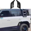Rear Bumper Side Scuff Plates for Land Rover Defender 2020-2025 | Gloss Black ABS Anti-Scratch Protection Cover Trim Kit |Defender 110 130 Accessories | Easy Installation| Decoration Armor