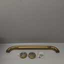 20 Inch Anti Slip Shower Grab Gold, Munzong Bathroom Grab Bar, Knurled Bathroom Balance Bar,Safety Hand Rail Support Handicap Elderly Injury Senior Assist Bath Handle