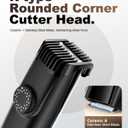 Vacuum Beard Trimmer for Men, No Mess Trimming, 40 Adjustable Lengths Dial, Smooth Ceramic Blade for Sensitive Skin, Waterproof Wet/Dry, LED Display, USB-C Grooming Kit