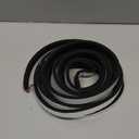 Neoprene Waterproof Rubber Foam 1/2 (w) x 1/2 (h) x 12 feet Long Weather Stripping Door Seal Insulation Shock-Absorbing 3M Self-Adhesive Tape for Door Frames, Windows  Black, 1 Continuous Roll