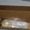 4 Piece 1 oz Gold Small Ladle, 8 Inch 304 Stainless Steel Soup Ladle for Serving, Gravy Spoon for Sauces, Dishwasher Safe