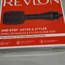 REVLON One-Step Hair Dryer and Styler, All-in-One Detangling and Straightener Brush for Salon-Quality Smooth, Straight Hair, More Shine and Less Frizz, Black