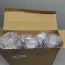 Ziliny 100 Set Clear Plastic Cups with Lids and Straws, Disposable Iced Coffee PET Cups for Drinking Cold Beverage Juice Parfait Smoothie Milkshake Coffee Shops Party Supplies (20 oz)