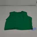 Hilinker Womens Crew Neck Loose Crop Tank Tops Workout Casual Sleeveless T-Shirt M