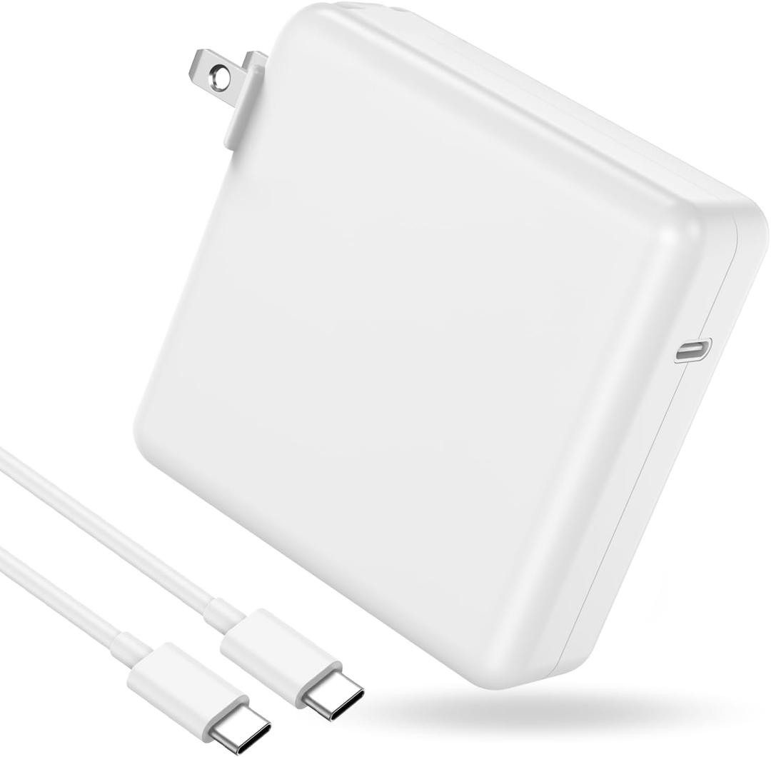 96W Charger for MacBook Pro Fast Charger Power Adapter, Compatible with MacBook Pro 16, 15, 14, 13 Inch, MacBook Air 15,13 Inch, iPad Pro 2021-2025,M1 M2 M3,M4 Included 6.6ft USB C to C Cable