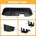 Car Underseat Storage Box Fitment for Chevy Silverado/GMC Sierra 1500 2500HD 3500HD (2019-2026 4-Door Models)