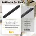 50 Pcs Iron Balusters for Staircase, 1/2" x 44" Wrought Iron, Square Metal Hollow Straight Spindles for Stairs, Satin Black Deck Railing