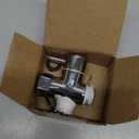 1/2" Brass 3-Way Switch Valve Shower Switch Adapter with Seal, Three-Way Vents Adapter Switch Valve for Shower System, Kitchen, Bathroom, Chrome (Metal Sliver)