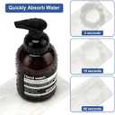 4 Pack Water Absorbing Stone Drying Tray for Bathroom Sink Trays Kitchen Counter Diatomite Stone Quick Dry Diatomaceous Earth Mat for Sink Kitchen Soap Trays Ceramic Marble Bathroom Vanity Tray (Marble Light Gray)