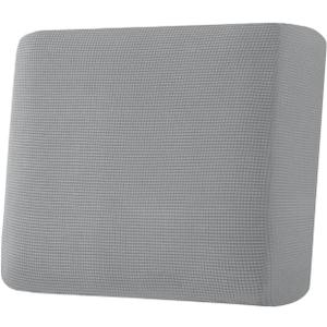 H.VERSAILTEX Super Stretch Individual Seat Cushion Covers Sofa Covers Couch Cushion Covers Slipcover Sets Thick Jacquard Textured Twill Fabric (1 Piece Chair Cushion Cover, Dove)