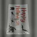 4 x XZENTIRA 64 PCS Halloween Window Clings 9 Sheets Black Scary Bat Ghosts Pumpkin Double-Sided Window Stickers for Happy Halloween Party Decoration Glass Décor Indoor and Outdoor