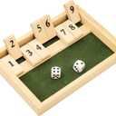 Alzheimers Products for Elderly, 9 Numbers Memory Games for Dementia Patients Seniors, Wooden Shut The Box Dementia Products for Elderly, Fidget Sensory Busy Board Gadgets Gifts Activities