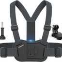 Chest Mount Harness Strap Body Mount Chesty Compatible with GoPro Hero 13 12 11 10 9 8 7 6 5 Session AKASO DJI Osmo Action Cameras - Balance Stability and Comfort Performance