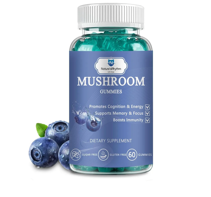 Nature‘s Rhythm Magnesium Gummies 500mg - 60 Ct | Magnesium Glycinate Supplements, with L-Threonate,Vitamin D, B6, and CoQ10 - Blueberry Flavor BBD: 06-18-26