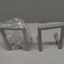 Sweetude 2 Pcs Large Plate Stands for Display Metal Frame Plate Holder Display Stand Decorative Table Top Easels for Picture, Book, Platter, Photo Easel (Silver,6 Inch)