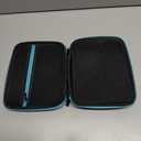 MAGICYOYO Yoyo Ball Storage Bag, Professional Yo-yo Case with Dual Zipper, Yo-Yo Carry Bag with Handle for Outdoor Equipment Protective Bag, 8 Yo Yo Storage Holes and Interior Zip Mesh Bag-Black Blue