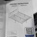 Susalt Queen Bed Frame Metal Platform - Mattress Foundation with Headboard Footboard/ 12.5 Inch Under Bed Storage/ No Box Spring Needed/ Easy Assembly, Black Queen Size