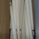 24 Pcs Flameless LED Taper Candles Battery Operated Candles 8.58'', 9.69'', 10.98'', 12.91'', 12.8'' Flameless Candlesticks Flickering for Halloween Christmas Church Wedding(Ivory)