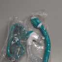 Vvinca Snorkel Set for Kids 3-14, Dry Top Snorkeling Gear for Boys Girls Youth, Panoramic View Swim Goggles with Nose Cover & Anti-Fog Lens, Junior Scuba Diving Mask with Adjustable Soft Fabric Strap